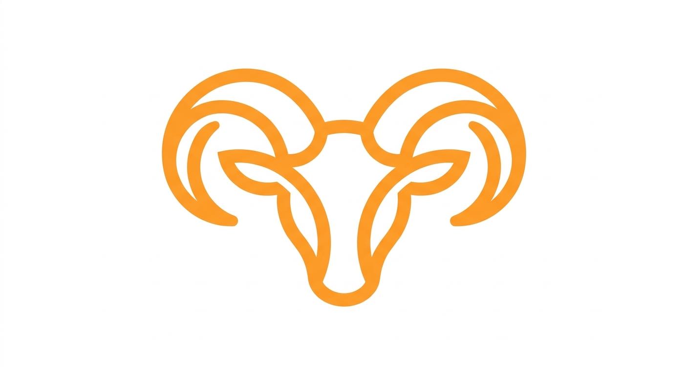 Aries horoscope illustration