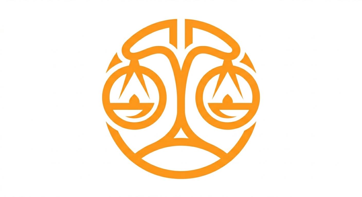 Libra horoscope illustration