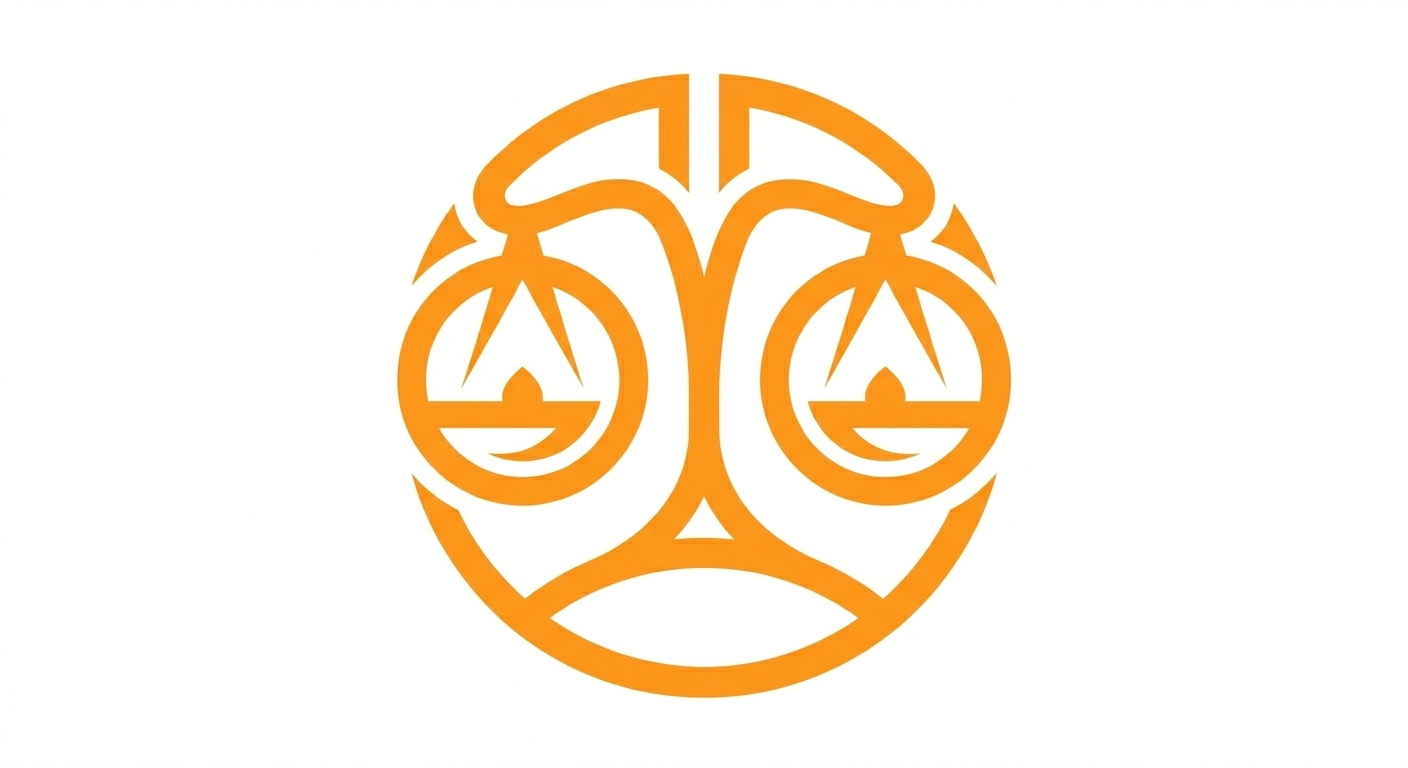 Libra horoscope illustration