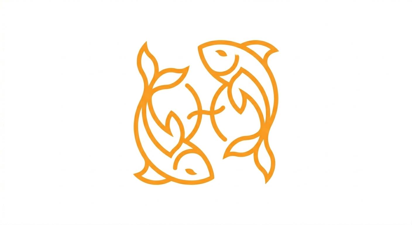 Pisces horoscope illustration