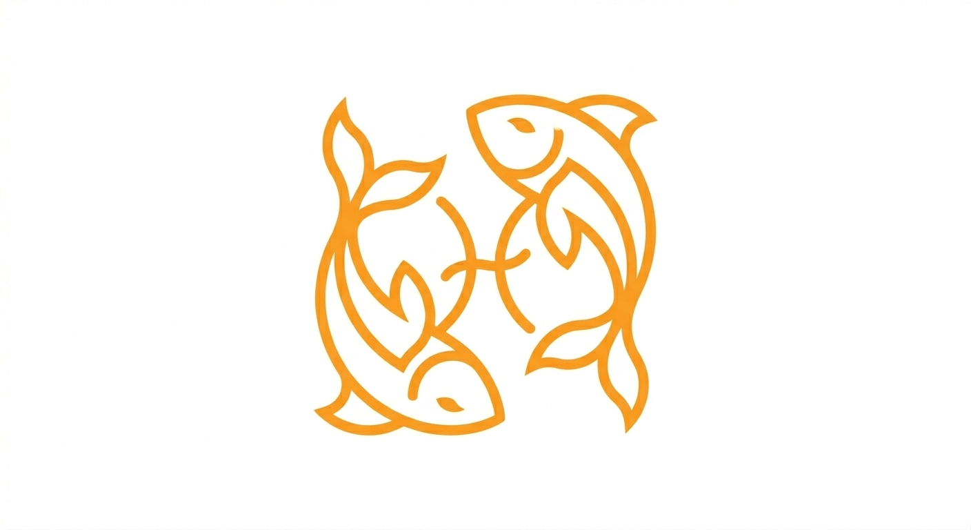 Pisces horoscope illustration