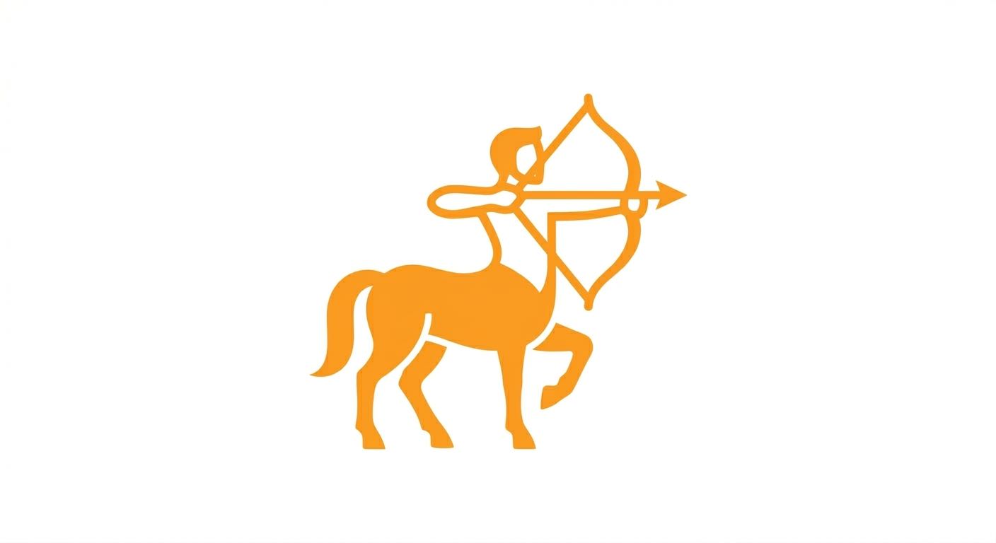 Sagittarius horoscope illustration