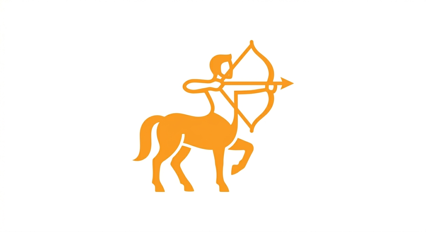 Sagittarius horoscope illustration