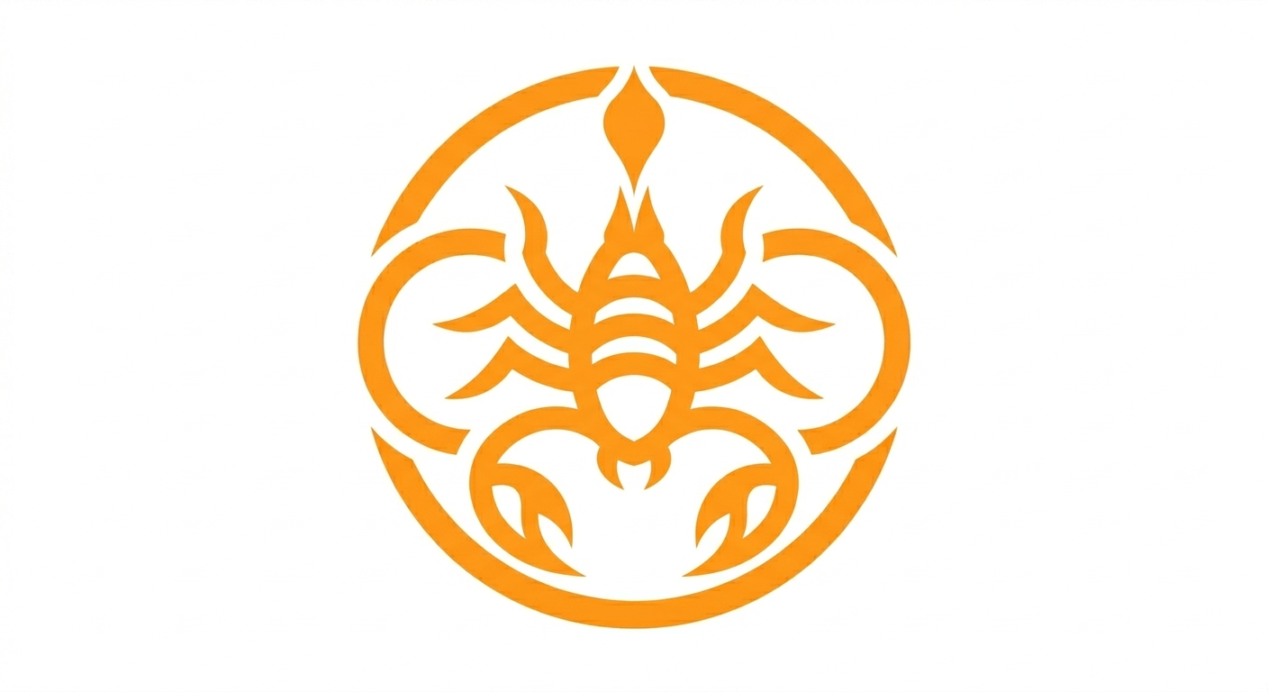 Scorpio horoscope illustration